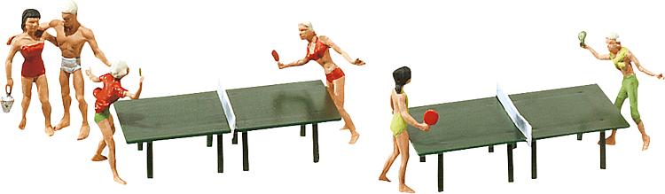 Faller Camping People and Table Tennis Tables 151053