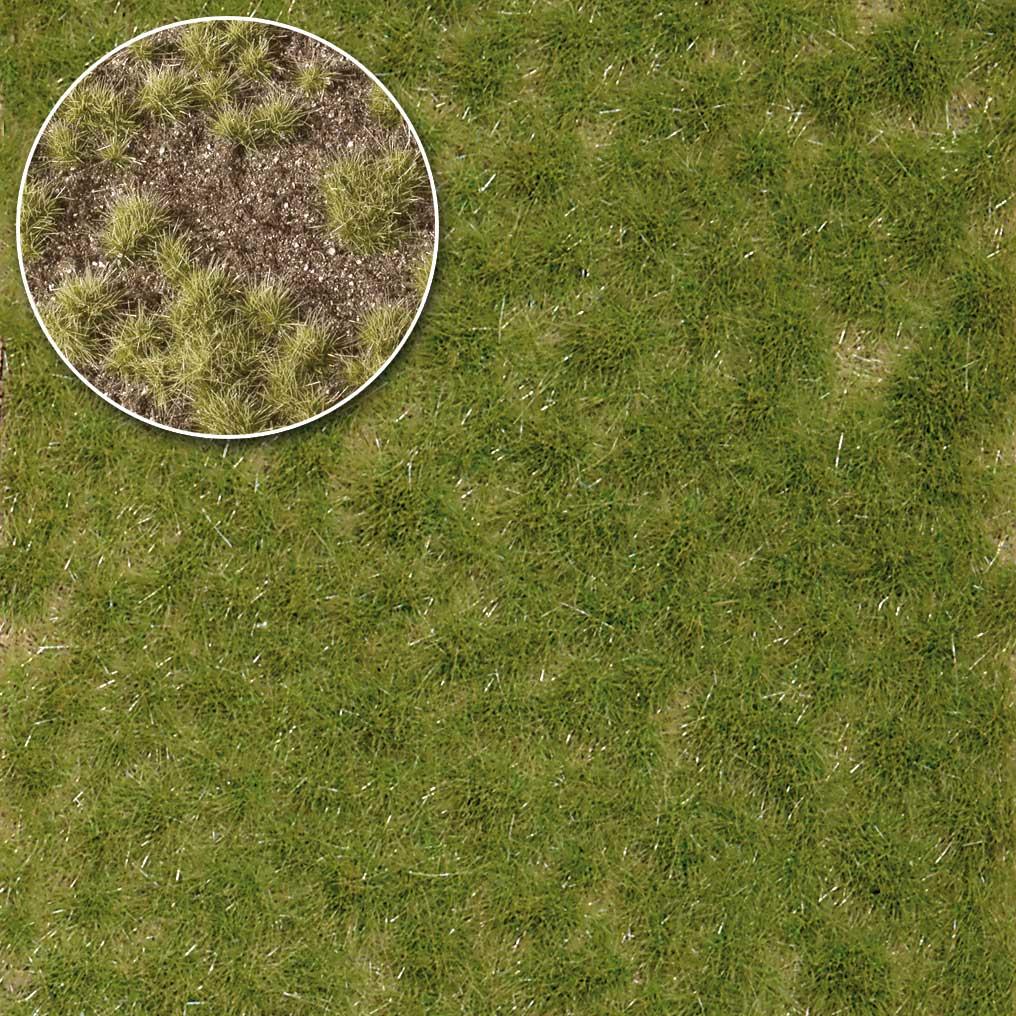 Busch 4mm Two coloured short spring tuft of grass 3531