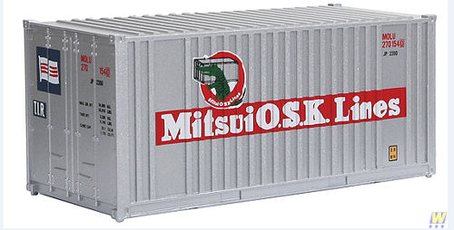 Walthers Cornerstone 20' Container Mitusi Osk 933-1757