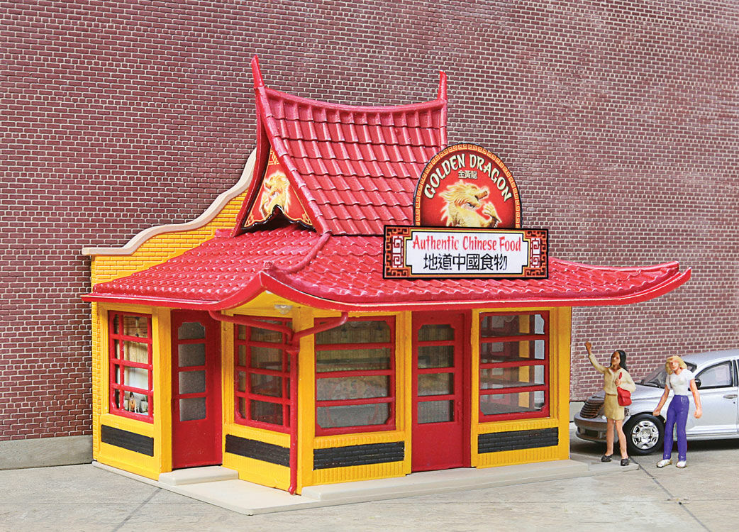 Walthers Cornerstone Golden Dragon Chinese Restaurant Kit 933-3780