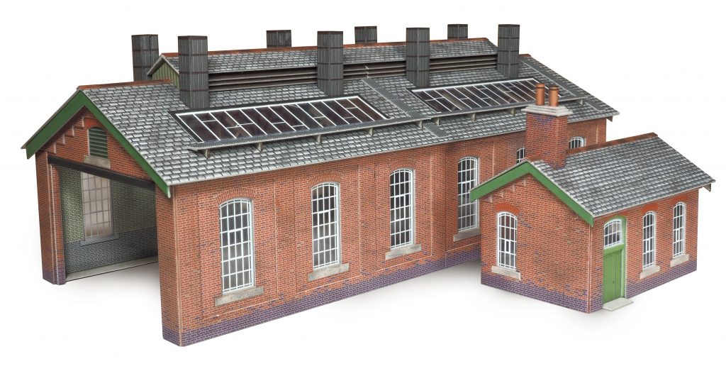Metcalfe Double Track Engine Shed Card Kit PO313