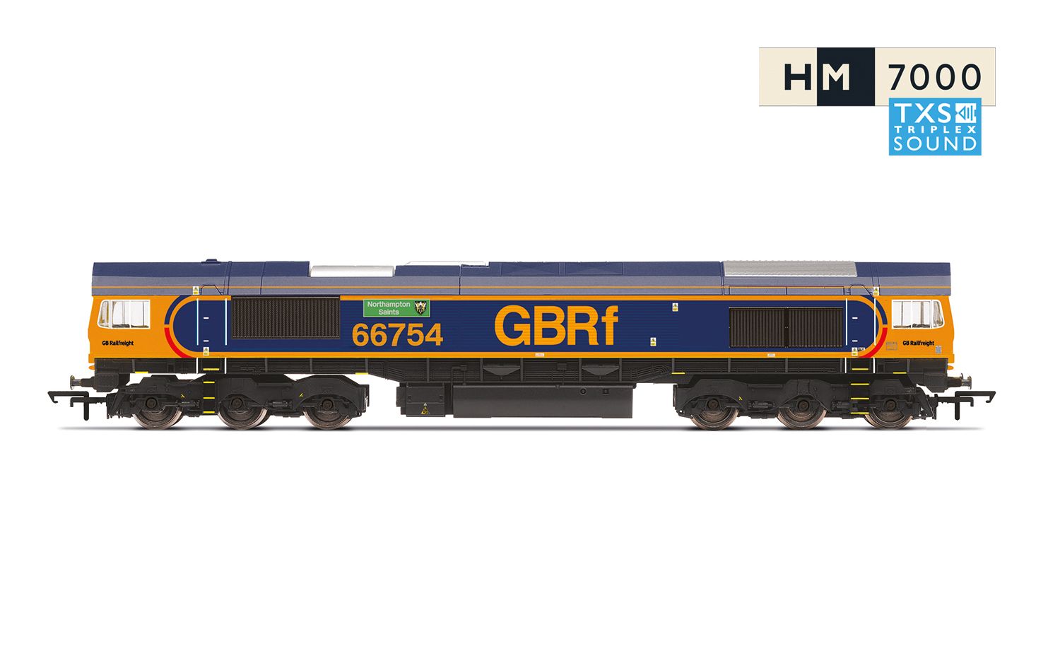 Hornby R30353TXS GBRf Class 66 Co-Co 754 Northampton Saints Sound Fitted