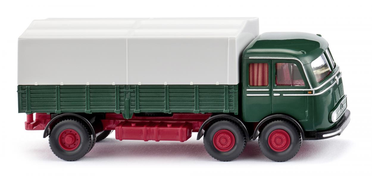 Wiking Flatbed Lorry Moss Green 042901