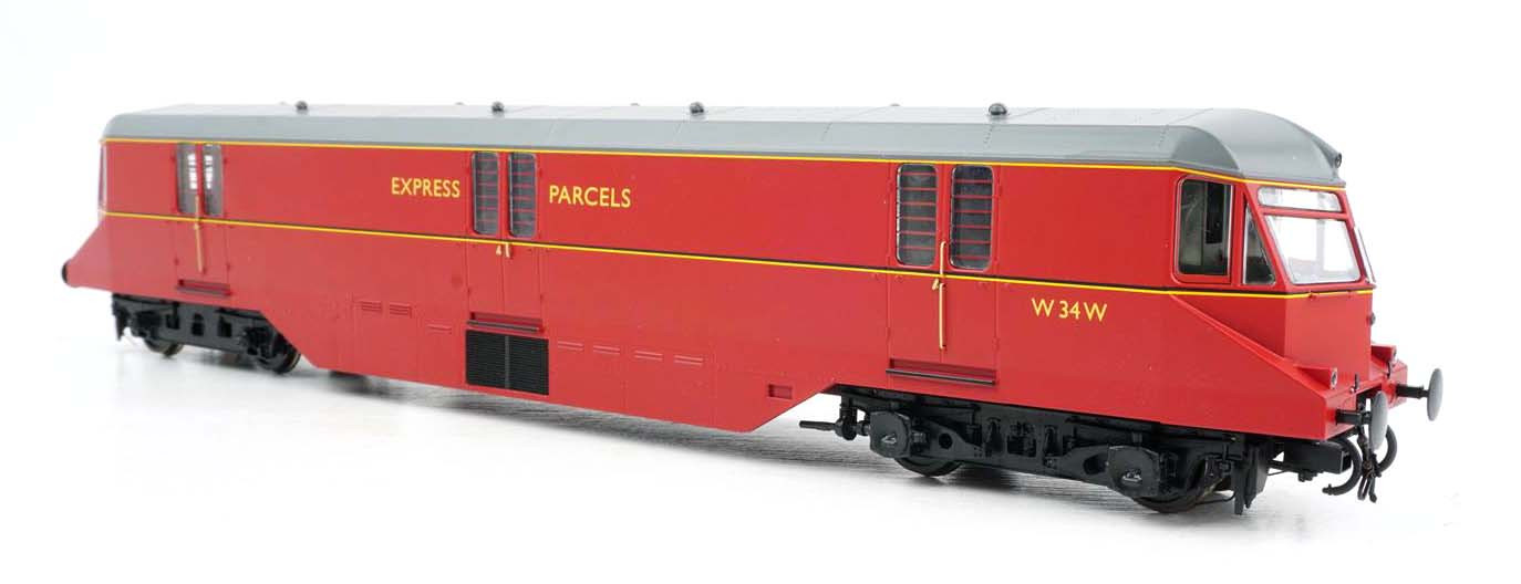 Heljan 19431 AEC Parcels Railcar 34 BR Express Parcels Crimson