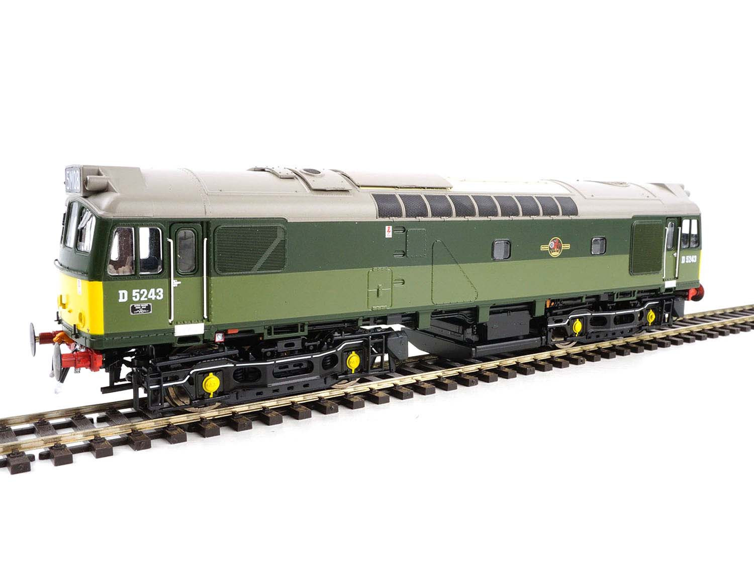 Heljan 2543 Class 25/3 D5243 BR Two Tone Green Small Yellow Panels