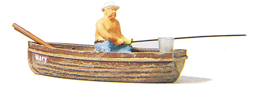 Preiser 28052 Angler in a Boat