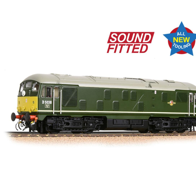 Bachmann 32-415SF Class 24/0 D5036 BR Green SYP Disc Headcode with DCC-Sound