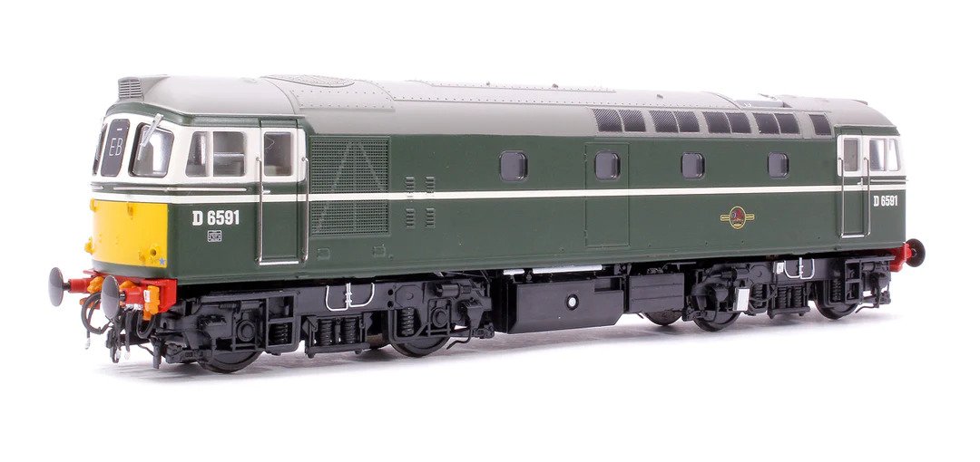 Heljan 3376 Class 33/2 D6591 BR Green SYP