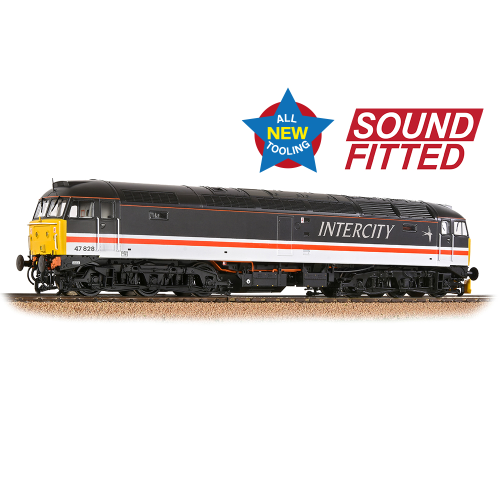Bachmann 35-413SF Class 47 828 BR Intercity Swallow with DCC Sound