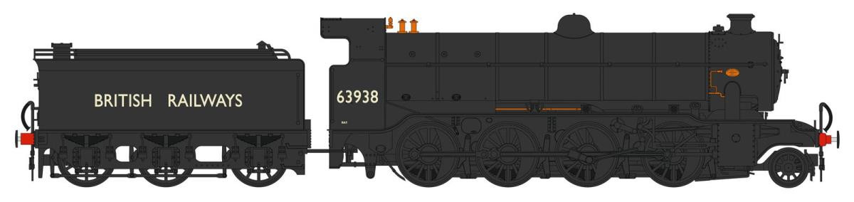 Heljan 3904 Gresley O2/2 63938 British Railways Black