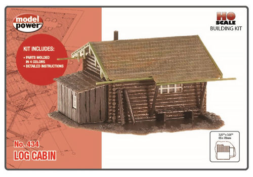 Model Power Log Cabin Building Kit 434