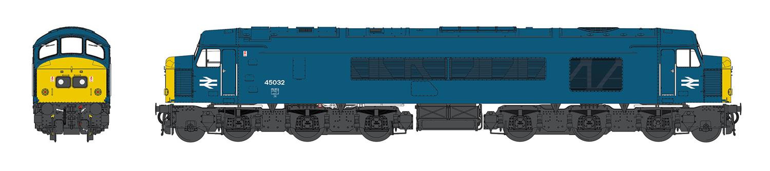 Heljan 45105 Class 45 032 BR Blue