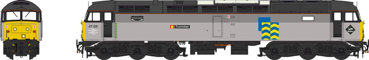 Heljan 47233 Class 47 125 'Tonnidae' Railfreight Petroleum with DCC Sound
