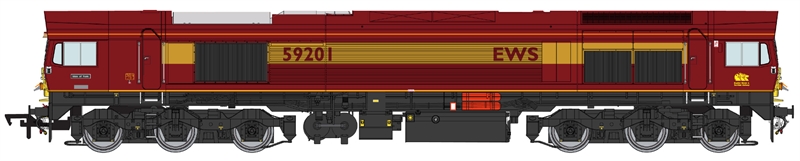 Dapol 4D-005-005DSM Class 59/2 59201 'Vale of York' in EWS Maroon & Gold DCC Smoke Fitted