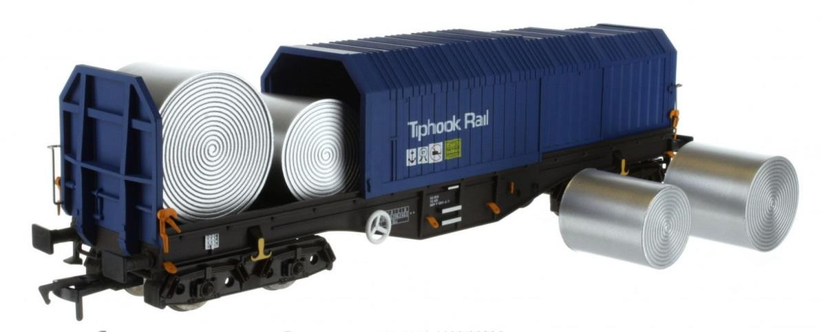 Dapol 4F-039-016 Telescopic Hood Wagon Tiphook Rail Blue 33 70 0899 083-6