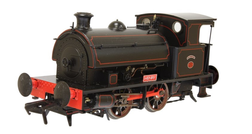 Dapol 4S-024-002D Hawthorn Leslie 0-4-0 4 Henry Black Lined Red DCC Fitted