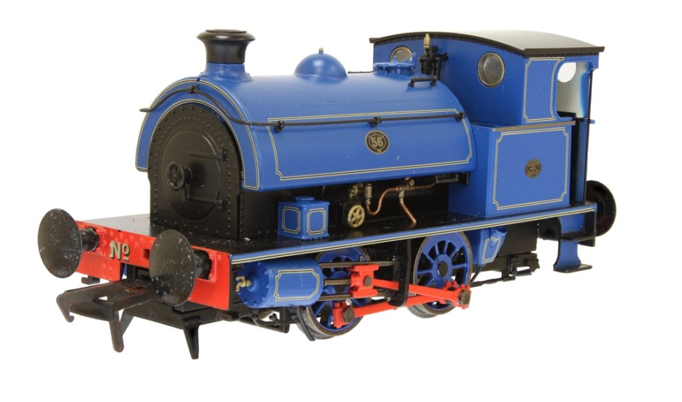 Dapol 4S-024-004D Hawthorn Leslie 0-4-0 56 Port of London Blue Lined Yellow DCC Fitted