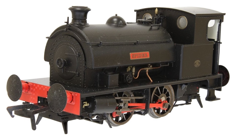Dapol 4S-024-007D Hawthorn Leslie 0-4-0 Spider Black Park Colliery Green DCC Fitted