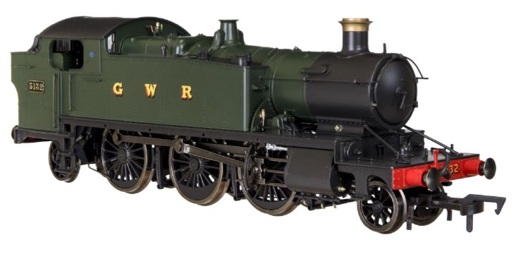 Dapol 4S-041-011D Large Prairie 5132 GWR Green GWR DCC Fitted