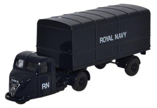 Oxford Diecast Scammell Scarab Van Trailer Royal Navy 76RAB010