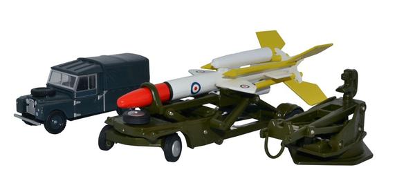 Oxford Diecast Bloodhound Missile Launcher Set 76SET65