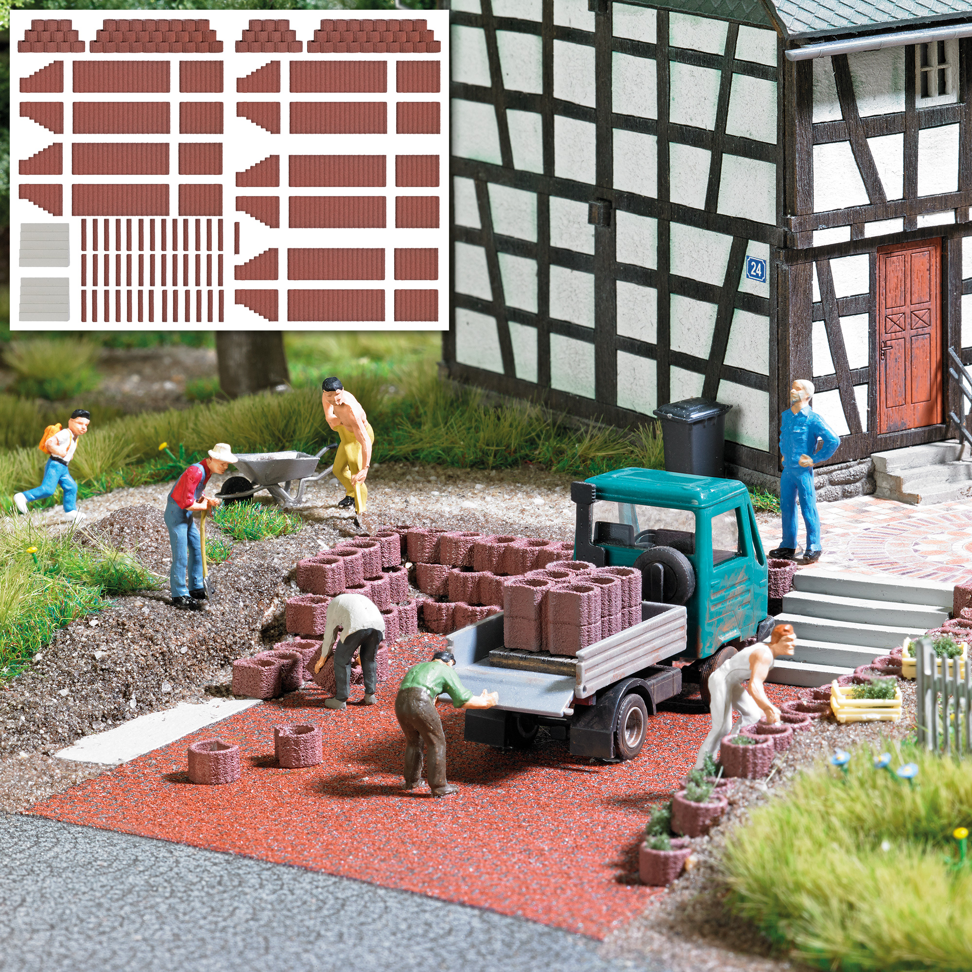 Busch Planters and Palisades Reddish Brown 7871