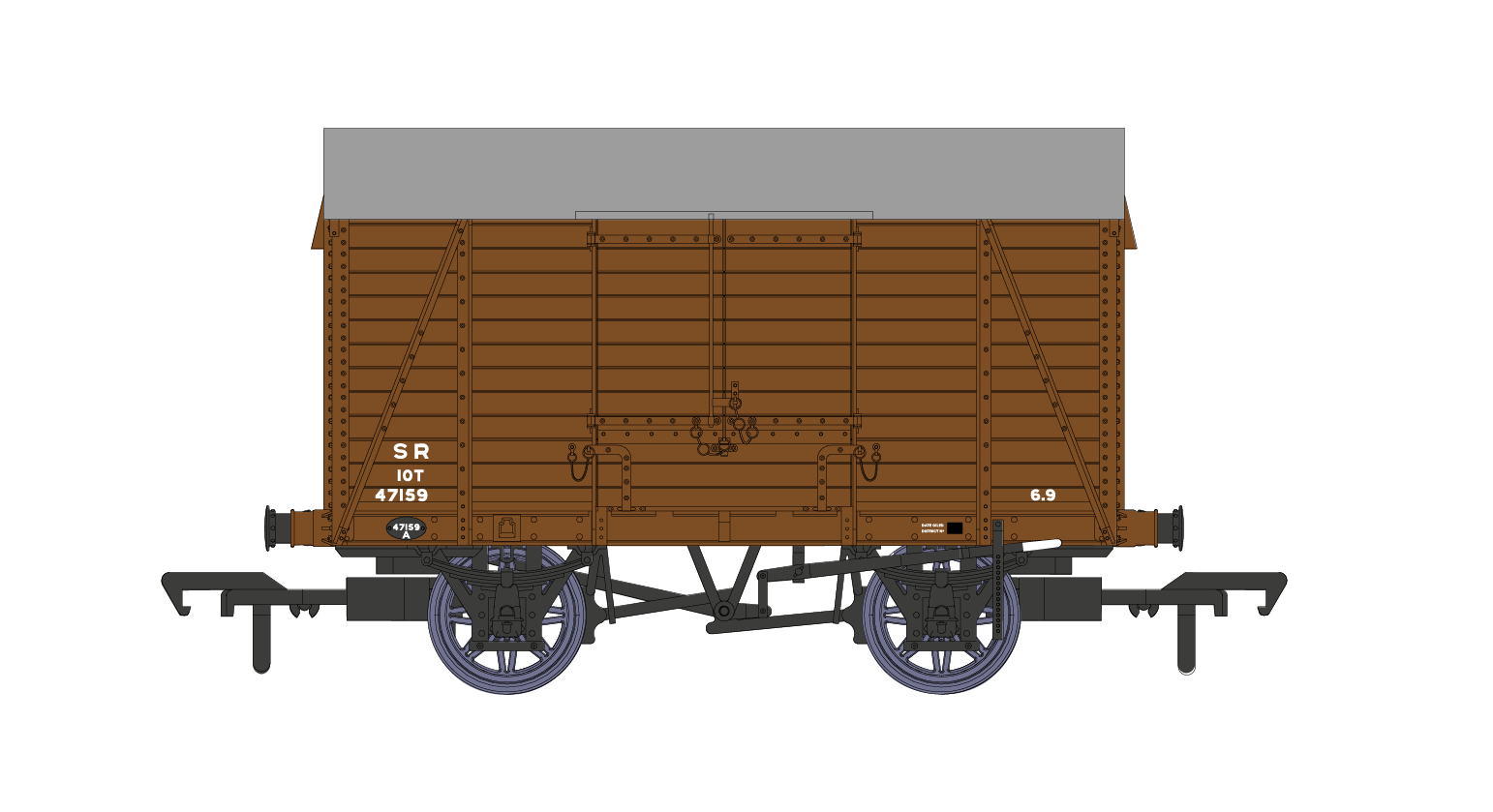 Rapido Trains 927006 D1426 10t Covered Van SR (post 1936) No.47159