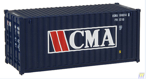 Walthers Cornerstone 20' container CMA 933-2014