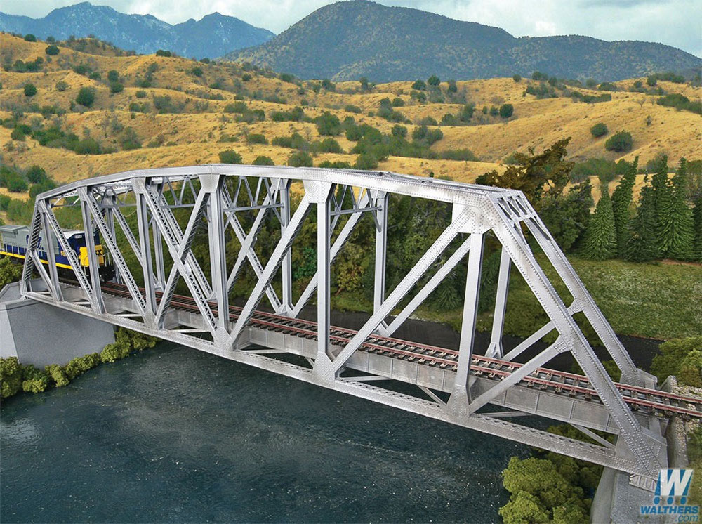 Walthers Cornerstone Arched Pratt Truss Bridge Kit Single Track 933-4521