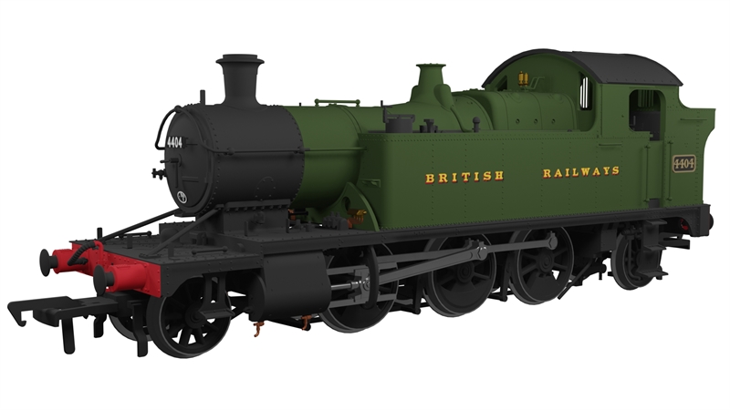 Rapido Trains 951005 GWR 44xx No.4404 British Railways (serif) Green DCC Ready