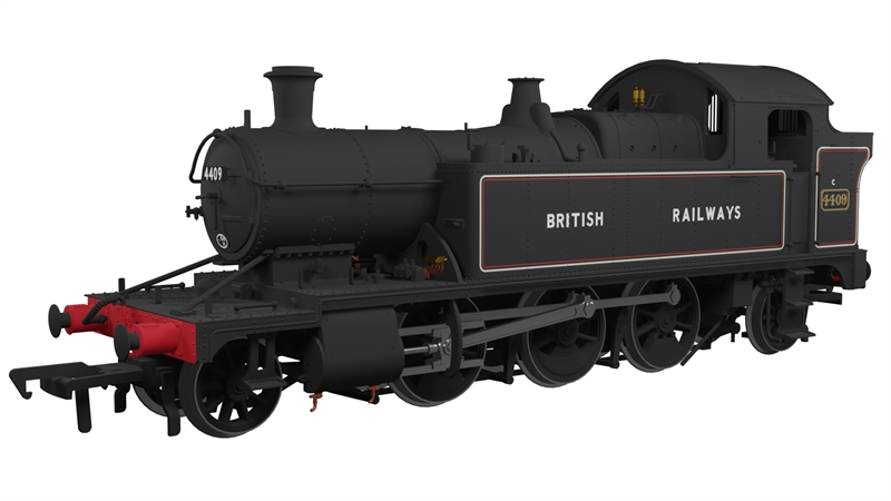 Rapido Trains 951006 GWR 44xx No.4409 British Railways (sans serif) Lined Black DCC Ready