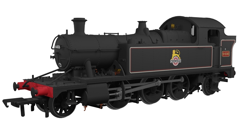 Rapido Trains 951007 GWR 44xx No.4406 BR Early Crest Lined Black DCC Ready