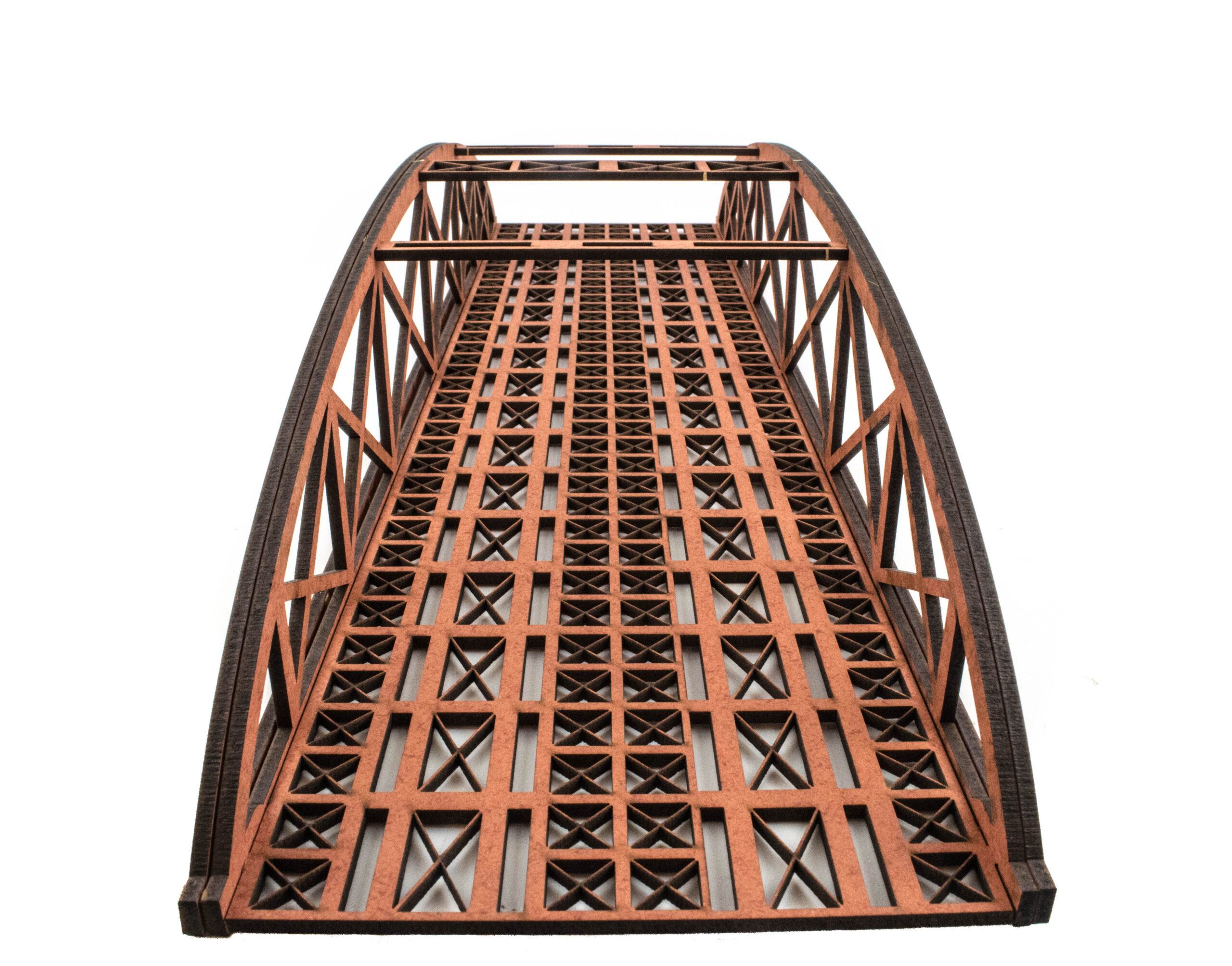 WW Scenics Double Track Bowstring Red Bridge 400 mm D011