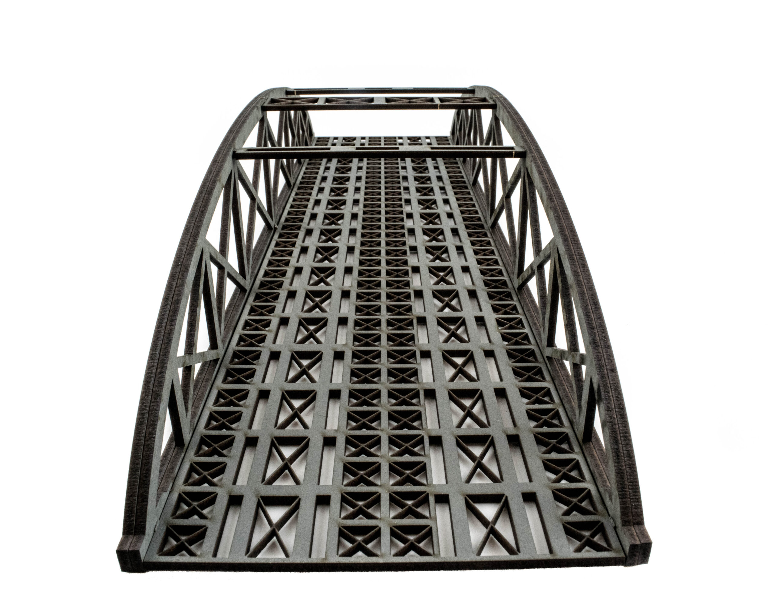 WW Scenics Double Track Bowstring Grey Bridge 450 mm D015