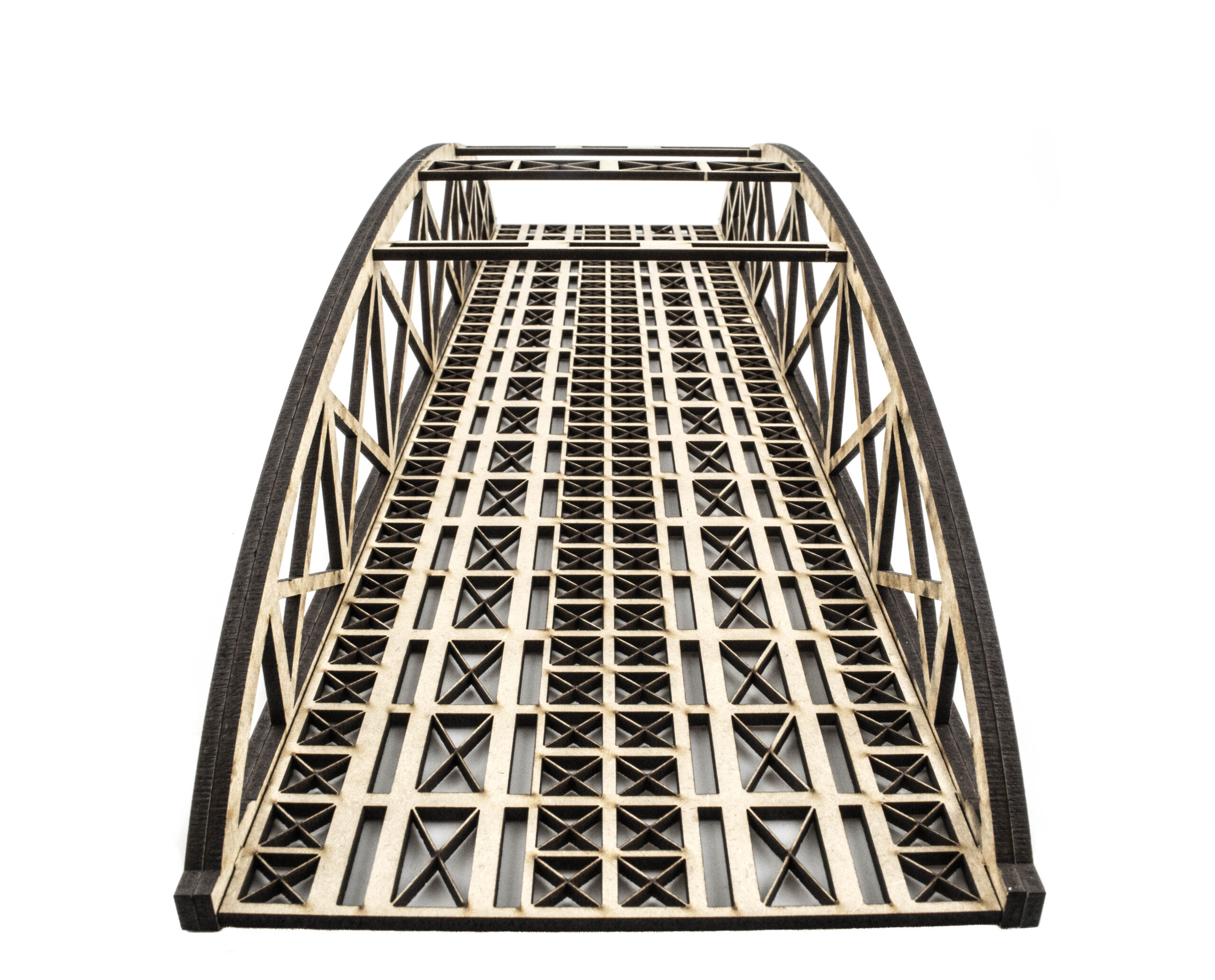 WW Scenics Double Track Bowstring Unpainted Bridge 400 mm D020