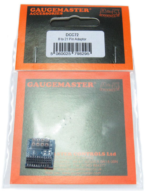 Gaugemaster 8 to 21 pin adapter DCC72