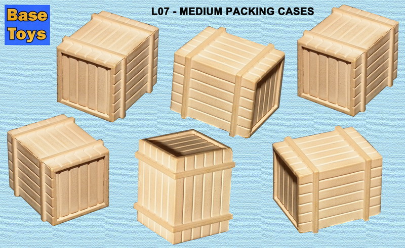 Base Toys x 6 Medium Packing Cases L07