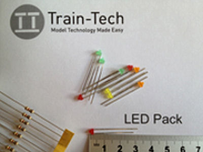 Train Tech LED13 LEDs Headlight/Firebox/Lantern/Coach