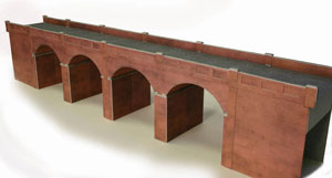Metcalfe PO240 Double Track Red Brick Viaduct