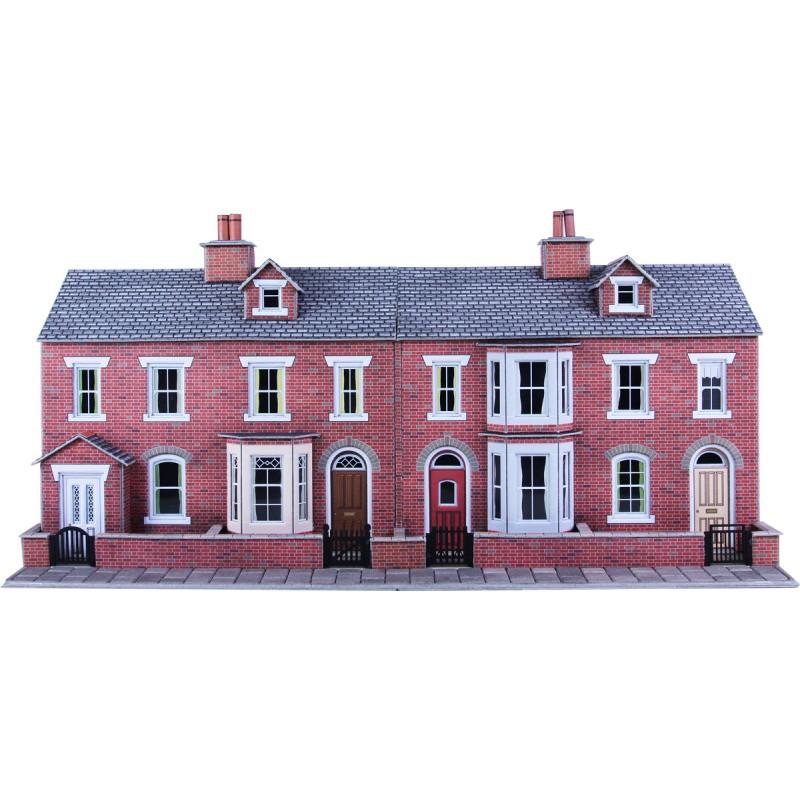 Metcalfe Low Relief Red Brick Terraced House Fronts PO274 