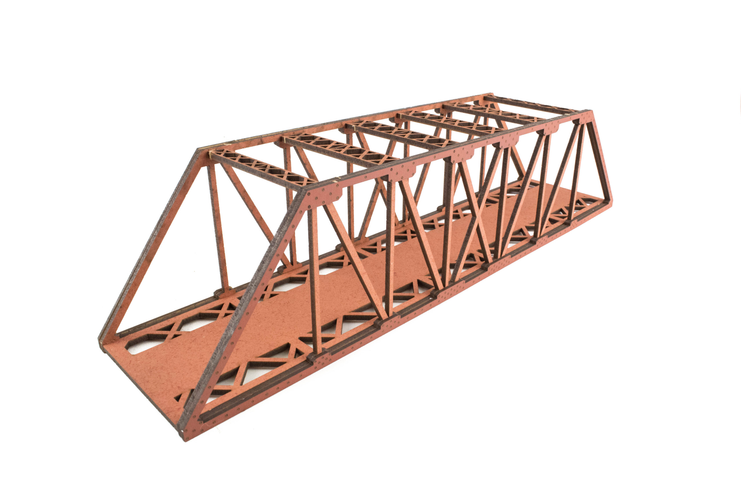 WW Scenics Single Track Girder Red Bridge 560 mm S007